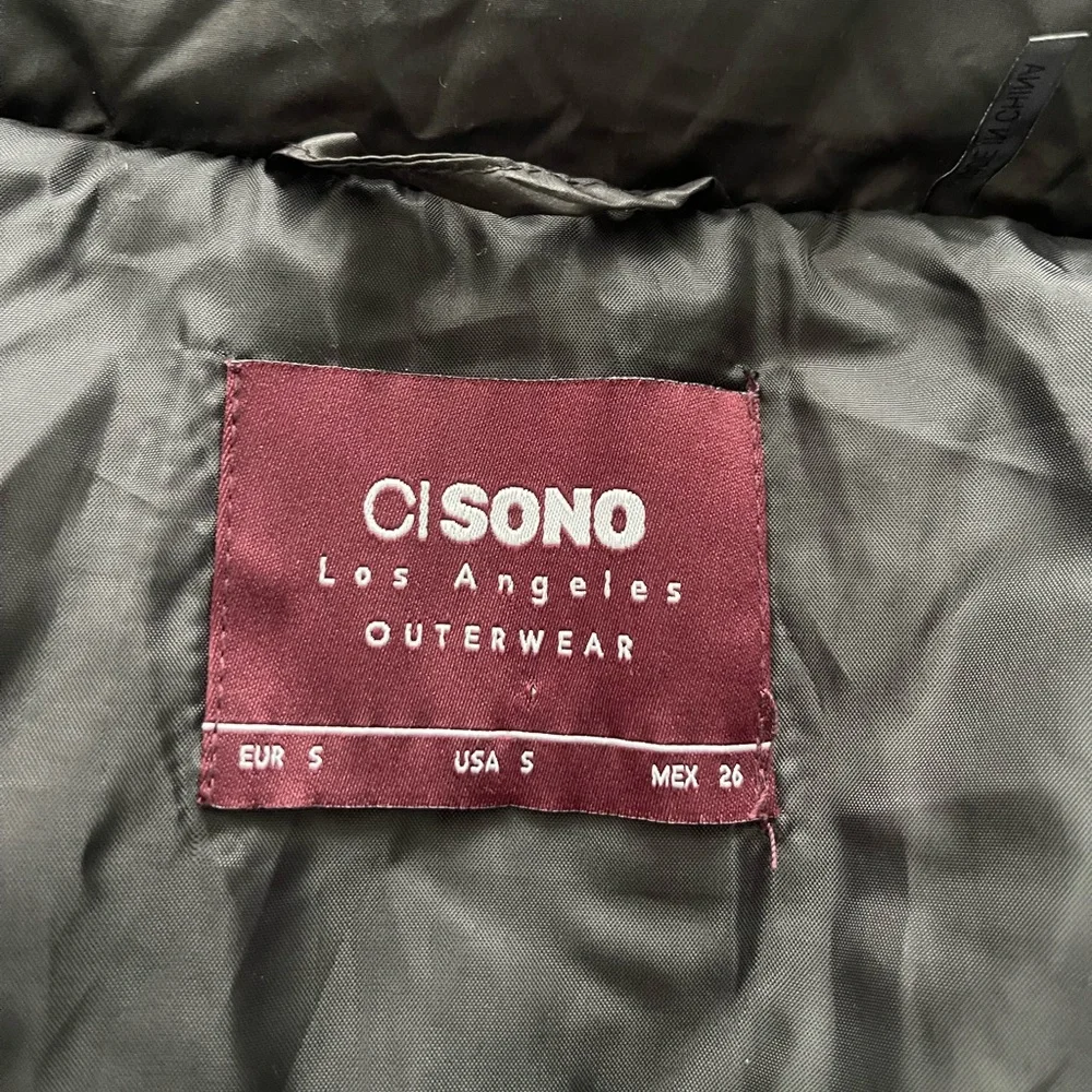 CI SONO Los Angeles Women’s Outerwear Cropped Puffer Jacket Black Size Small